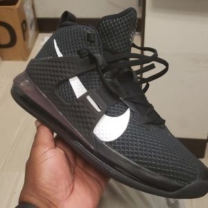 A pair of Nike's basketball sneakers